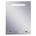 Olsen Spa Linea New II koupelnové zrcadlo 500 x 650 mm s osvětlením s poličkou barva bílá OLNZLI