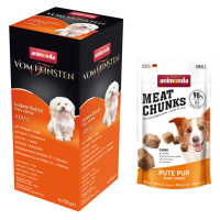 Animonda GranCarno konzervy + Meat Chunks snack 60 g zdarma Adult míchané balení (6 x 150 g)