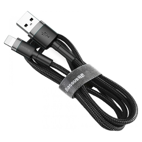 BASEUS Cafule nabíjecí / datový kabel USB na Lightning 2,4A 0,5m CALKLF-AG1, šedá-černá