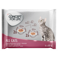 Concept for Life zkušební balení - 4 x 85 g - All Cats