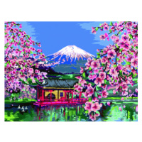 Malování podle čísel CreArt Japonské třešňové květy