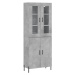 vidaXL Skříň highboard betonově šedá 69,5x34x180 cm kompozitní dřevo