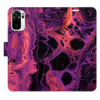 iSaprio flip pouzdro Abstract Dark 02 pro Xiaomi Redmi Note 10 / Note 10S