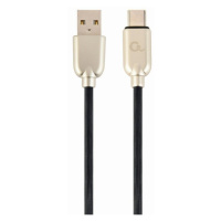 Gembird kabel CABLEXPERT USB-A - USB-C, M/M, PREMIUM QUALITY, pogumovaný,1m, černá - CC-USB2R-AM