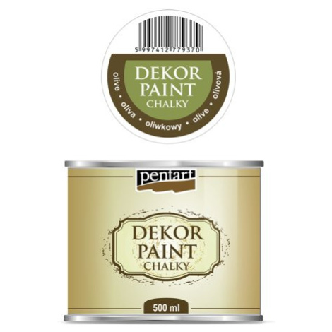 Pentart Křídová a dekorační barva PENTART 500 ml OLIVOVÁ
