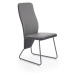 Jídelní židle ERIN – ocel, ekokůže, více barev černá/bílá