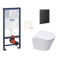 Závěsný wc set do lehkých stěn / předstěnová montáž Swiss Aqua Technologies Infinitio SIKOGRSIN1