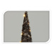 Vánoční LED kužel Browee tmavě hnědá, 20 LED, 40 x 12 cm