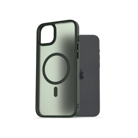 AlzaGuard Matte Case Compatible with Magsafe pro iPhone 15 Plus tmavě zelený