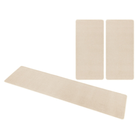 Hanse Home Kobercová sada Nasty 101152 Creme - 3 díly: 70x140 (2x), 70x240 (1x) cm