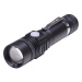SOLIGHT WN33 nabíjecí LED svítilna s cyklo držákem, 400lm, fokus, Li-Ion, USB