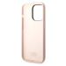 Karl Lagerfeld Liquid Silicone Choupette kryt iPhone 14 Pro Max růžový