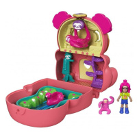 Polly pocket pudřenka s překvapením lenochod, mattel gtm59