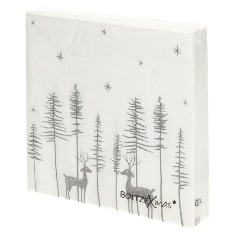Dekoria Vánoční ubrousky Reindeers, 16,5 x 3 cm