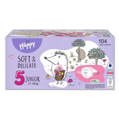 2x BELLA HAPPY Baby Plenky jednorázové Junior Box 11-18 kg 52 ks Bella Baby Happy