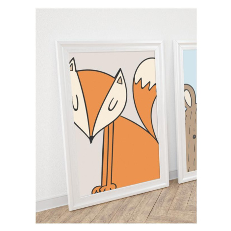 Plakát do dětského pokoje s obrázkem lišky
