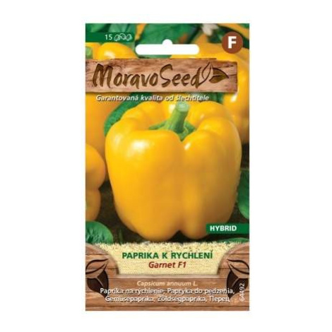 Paprika zeleninová GARNET F1 rychlení (MS) MoravoSeed
