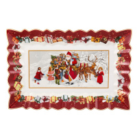 Obdélníková desingová mísa s motivem Santa Clause, 35x23x3.5 cm, kolekce Toy's Fantasy - Villero