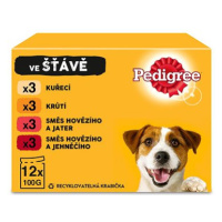 Pedigree Vital Protection kapsička masový výběr se zeleninou ve šťávě pro dospělé psy 12 × 100 g