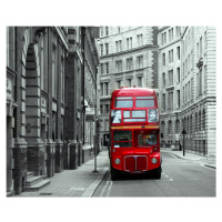 FTN XXL 1132 AG Design vliesová fototapeta 4-dílná - London bus, velikost 360 x 270 cm