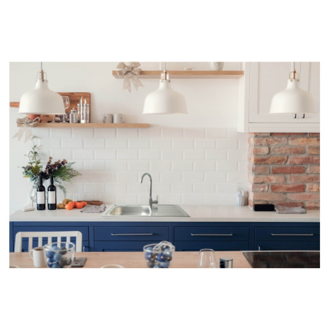 DEANTE Legato nerez satin Nerezový dřez včetně baterie, 1 bowl s odkapávačem ZELA0113