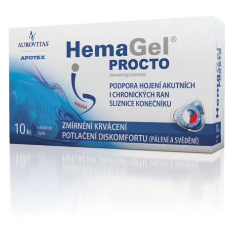 HemaGel PROCTO čípky 10ks Apotex