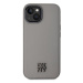 DKNY PU Leather Stack Logo Magsafe Zadní Kryt pro iPhone 15 Grey