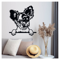 Dřevěný obraz psa na zeď - Čivava