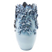 KARE Design Vysoká modrá kameninová váza Butterflies 50 cm