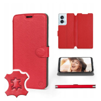 Pouzdro Mobiwear pro Motorola Edge 50 Fusion Red Lea