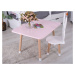 Manibox Dřevěný dětský stoleček + jméno ZDARMA Zvolte barvu: Růžová, Zvolte rozměr: 40x60 cm