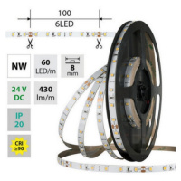 LED pásek McLED 24V neutrální bílá CRI90 š=8mm IP20 4,8W/m 60LED/m SMD2835 ML-126.830.60.2