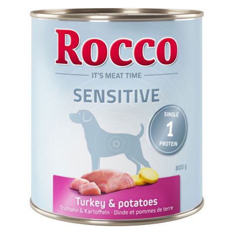 Rocco Sensitive, 24 x 800 g - 20 + 4 zdarma! - Krocan & brambory