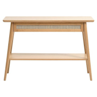 Konzolový stolek s deskou v dubovém dekoru v přírodní barvě 40x110 cm Barrali – Unique Furniture