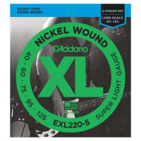 D'Addario EXL220-5 Struny pro 5-strunnou baskytaru