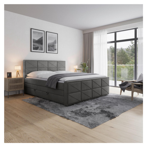 Livetastic POSTEL BOXSPRING cm, antracitová