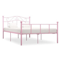 Rám postele růžový kov 120x200 cm