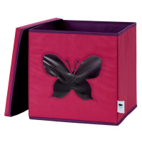 LOVE IT STORE IT - Úložný box na hračky s krytem a okénkem - motýl