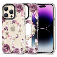 Kryt TECH-PROTECT MAGMOOD MAGSAFE IPHONE 15 PRO MAX ROSE FLORAL (9319456605419)