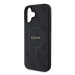 Guess PU Leather 4G Colored Ring MagSafe kryt iPhone 16 černý