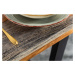 LuxD Designový jídelní stůl Flame, 160 cm, sheesham šedý