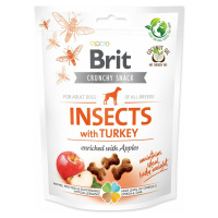 Pochoutka Brit Care Dog Crunchy Cracker Insocts, krůta s jablky 200g
