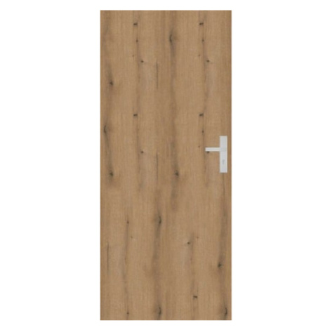 Bezpečnostní vchodové RC2 dveře Naturel Technické levé 90 cm dub evoke B2DE90L