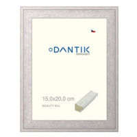 DANTIK rámeček 15 × 20, BEAUTY Bílý sklo čiré