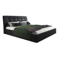 Čalouněná postel ADLO rozměr 180x200 cm Černá eko-kůže