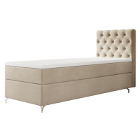 Expedo Čalouněná postel boxspring FESTER, 90x200, Monolith 02, levá