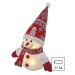 EMOS LED vánoční sněhulák svítící, 25 cm, 3x AAA, vnitřní, teplá bílá DCFW04