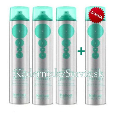 AKCE: 3+1 Kallos KJMN Keratin Hair Spray extra strong hold, 750 ml