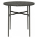 Zahradní čajový stolek polyratan Dekorhome Černá,Zahradní čajový stolek polyratan Dekorhome Čern