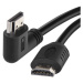 HDMI 2.0 high speed kabel A vidlice - A vidlice 90° 3 m